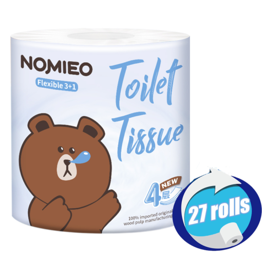 Nomieo Toilet Paper 27 Rolls 4plys Ultra Soft Toilet Tissue